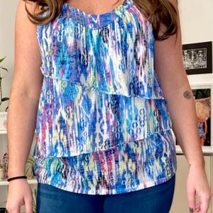 Sleeveless colorful Blouse